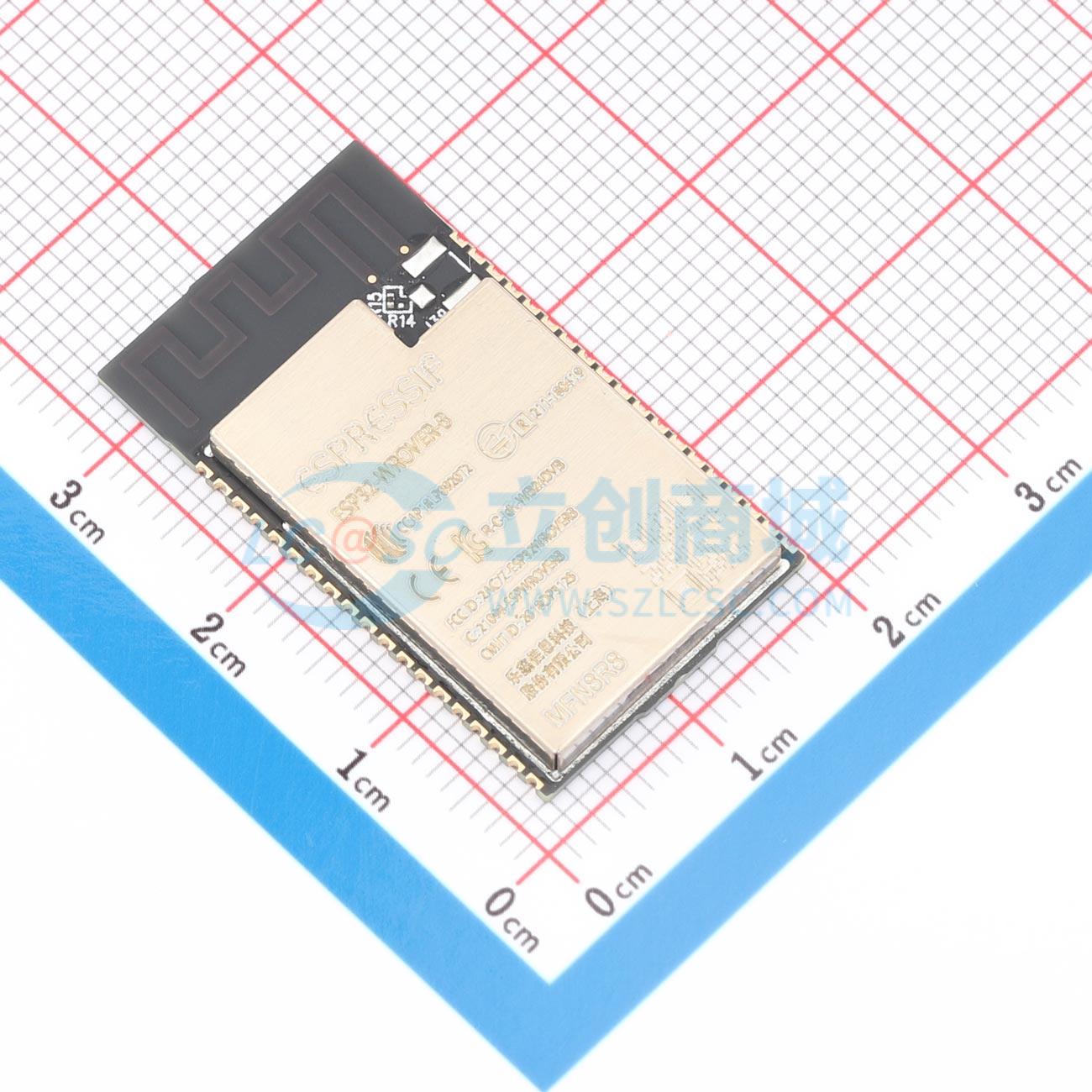 Smart Home Module Iot - 3 stks ESP32-WROVER-B-N8R8 SMD 31.4x18mm ESP32-DOWD