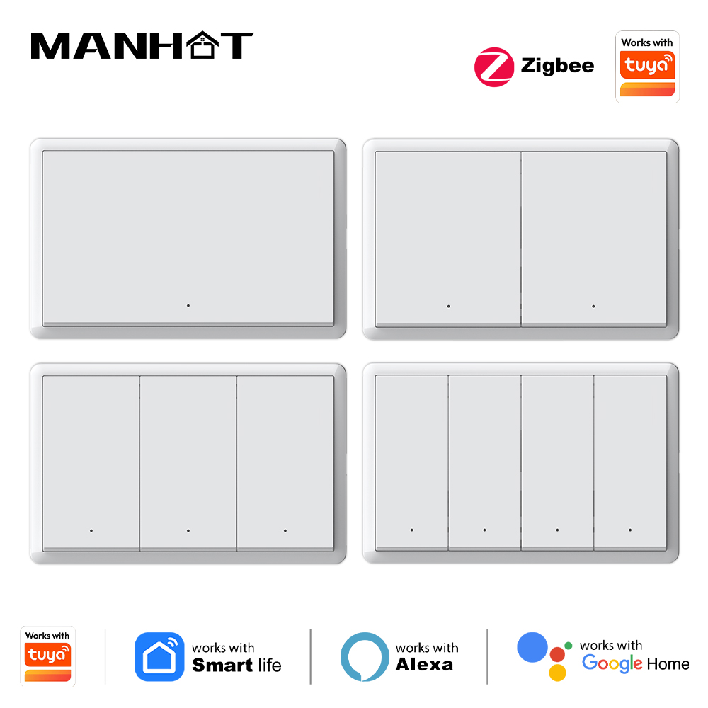 Smart Relay Tuya - Manhot Smart Zigbee-schakelaar Geen neutrale draad