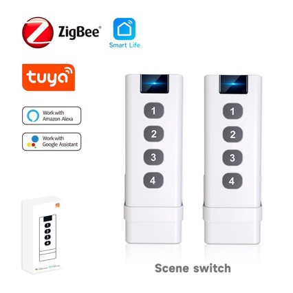 Tuya 4 Channel - Tuya Smart Home ZigBee afstandsbediening 4-kanaals