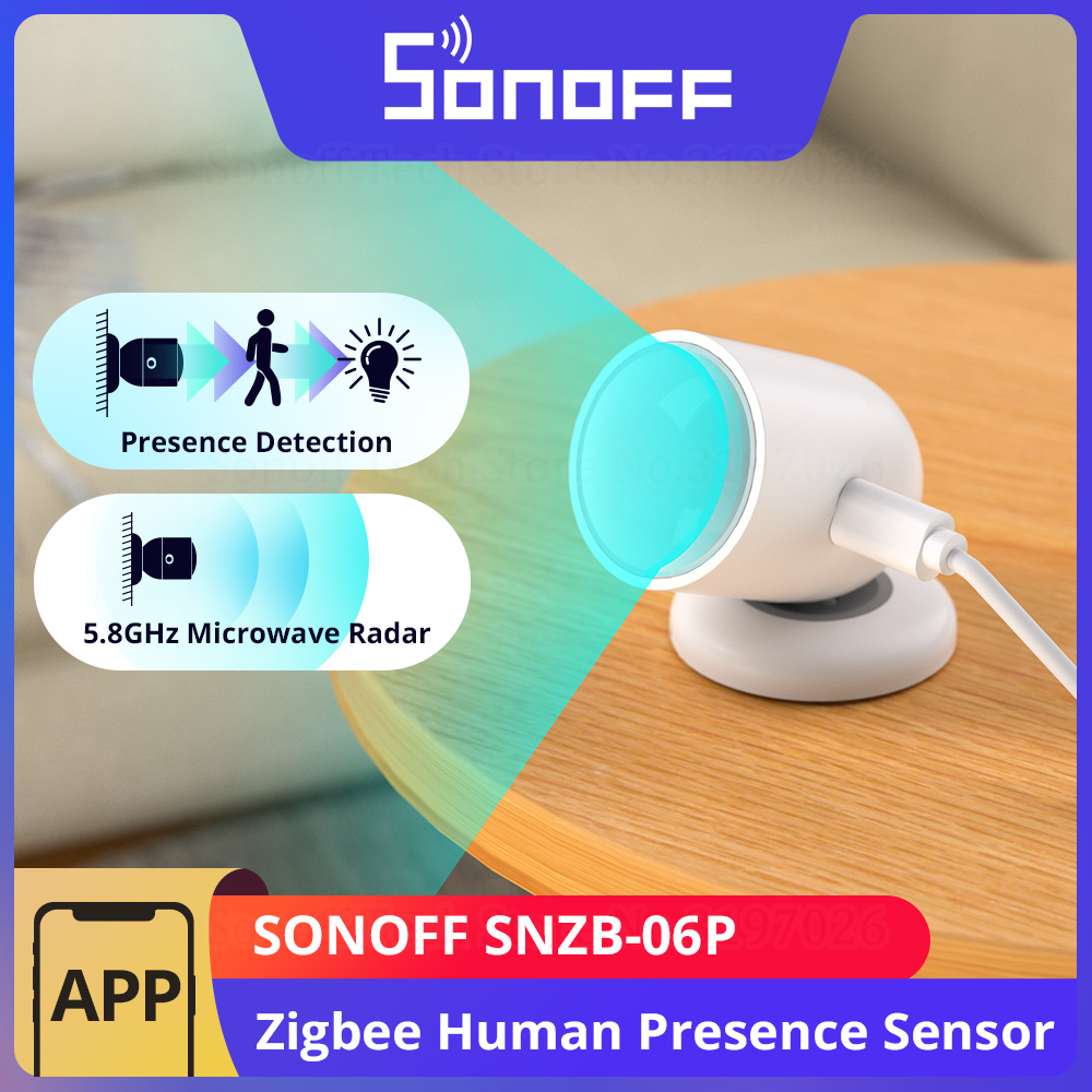 Sonoff Mini R4 - SONOFF SNZB-06P Zigbee Menselijke aanwezigheidssensor Lichtdetectie