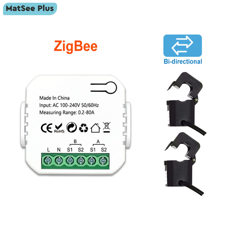 Sonoff Basic - Slimme ZigBee-energiemeter Bidirectioneel 1, 2-kanaals met