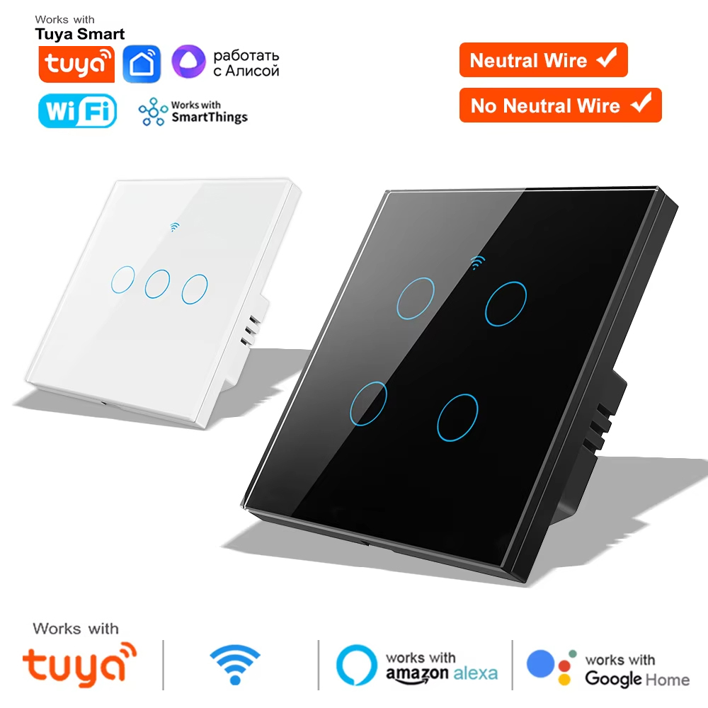 Smart Relay Tuya - WiFi RF 433MHz Touch Wandlamp Slimme