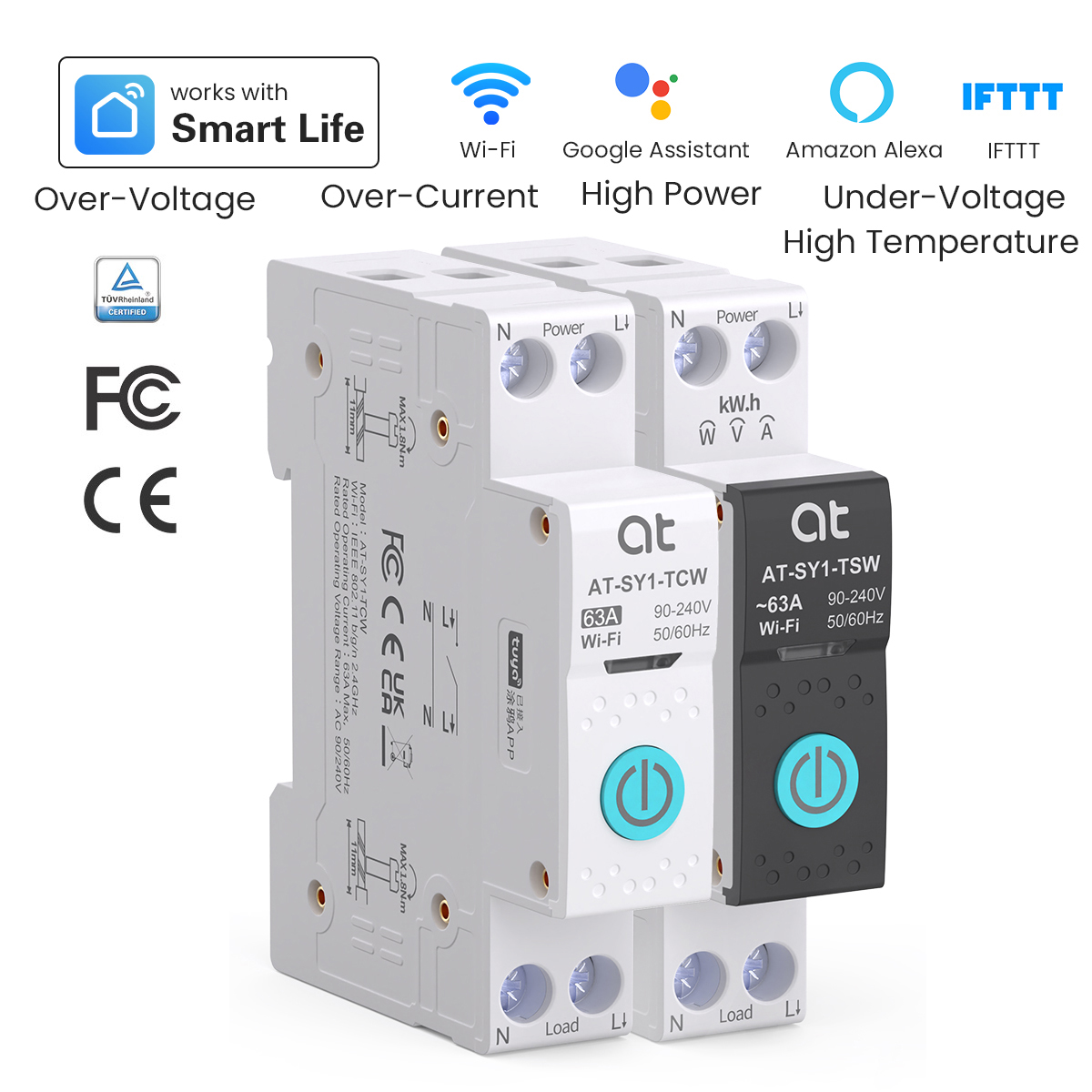 Smart Relay Tuya - Tuya WiFi Stroomonderbreker Smart 1P +