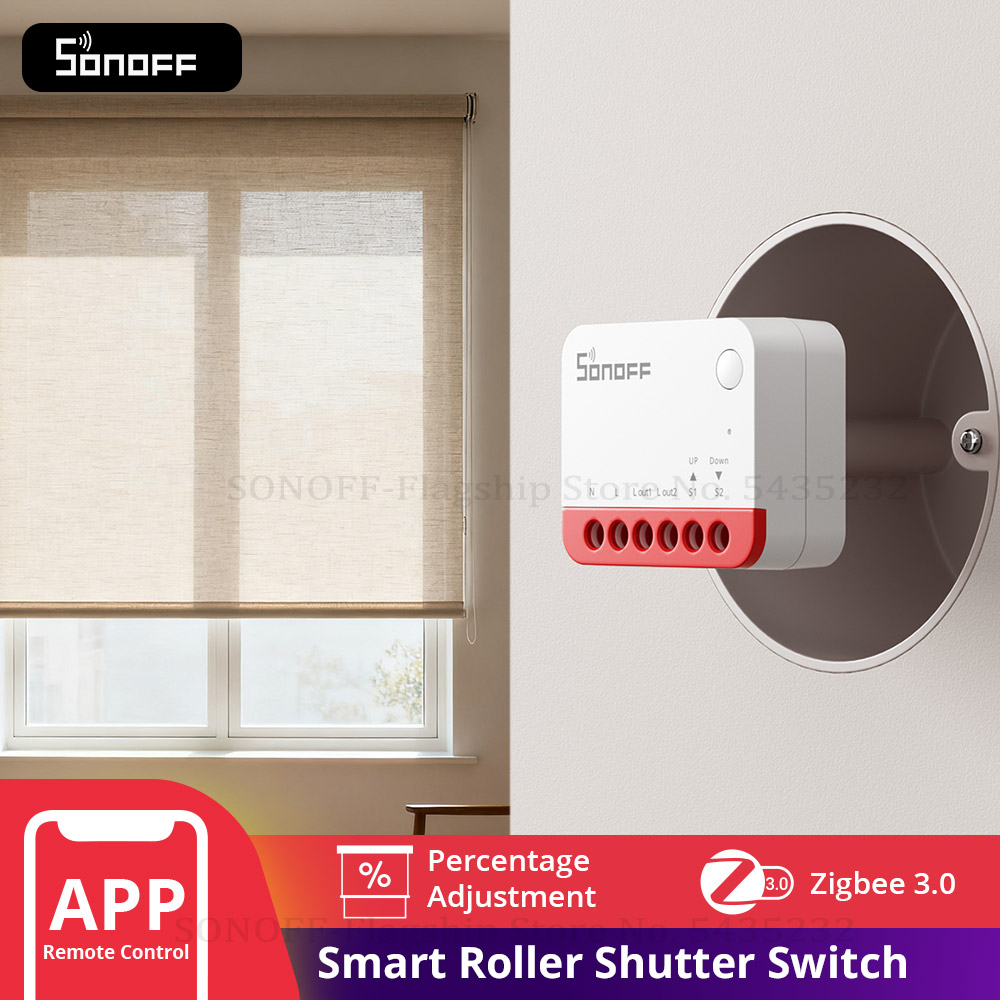 Sonoff - SONOFF MINI-ZBRBS Zigbee Smart Rolgordijn Schakelaar