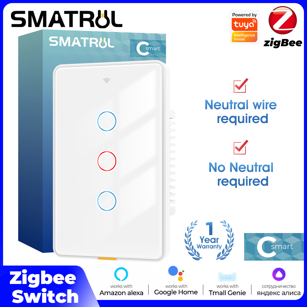 Smart Relay Tuya - Tuya Zigbee Smart Light Touch-schakelaar Geen