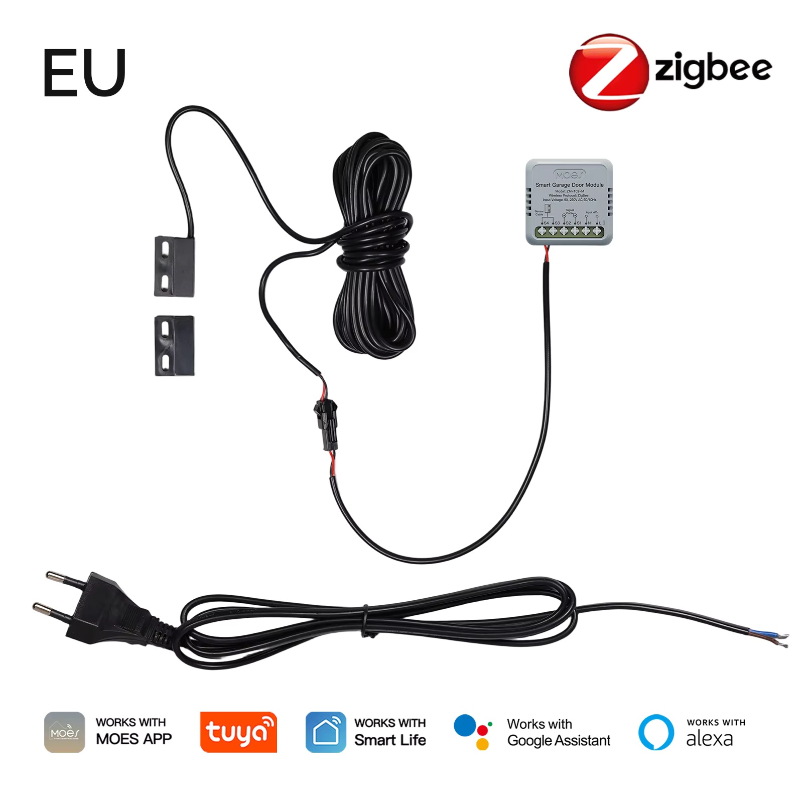 Home Assistant Tuya - MOES Zigbee garagedeurcontrollermodule werkt met Tuya/Smart