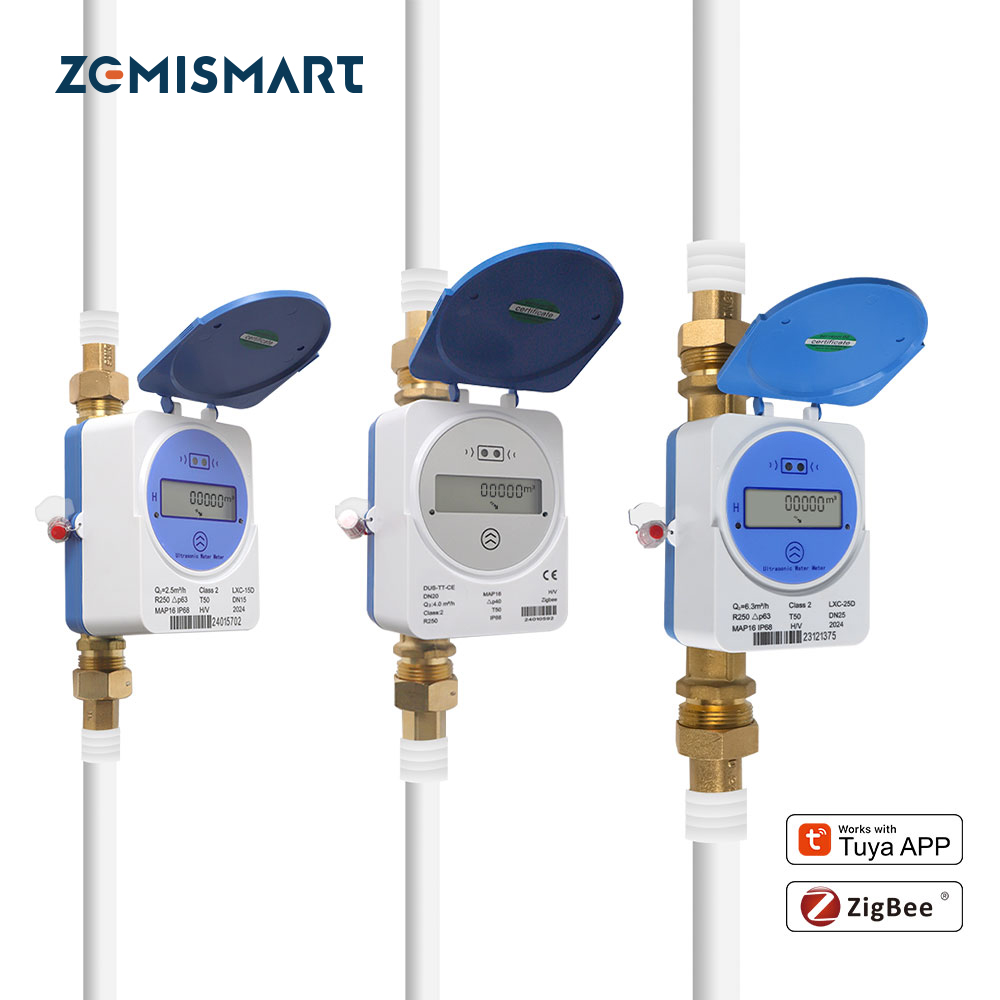 Home Assistant Tuya - Zemismart Zigbee slimme ultrasone watermeter werkt
