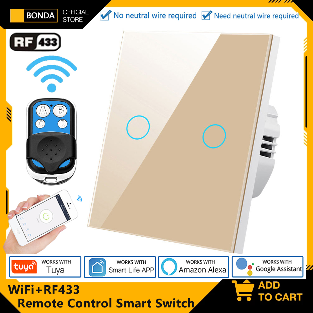 Smart Relay Tuya - Tuya EU WiFi + RF433 Slimme