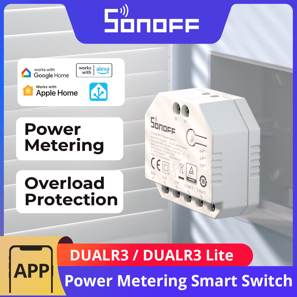 Sonoff Mini R4 - SONOFF DUALR3 / DUALR3 Lite 2-kanaals