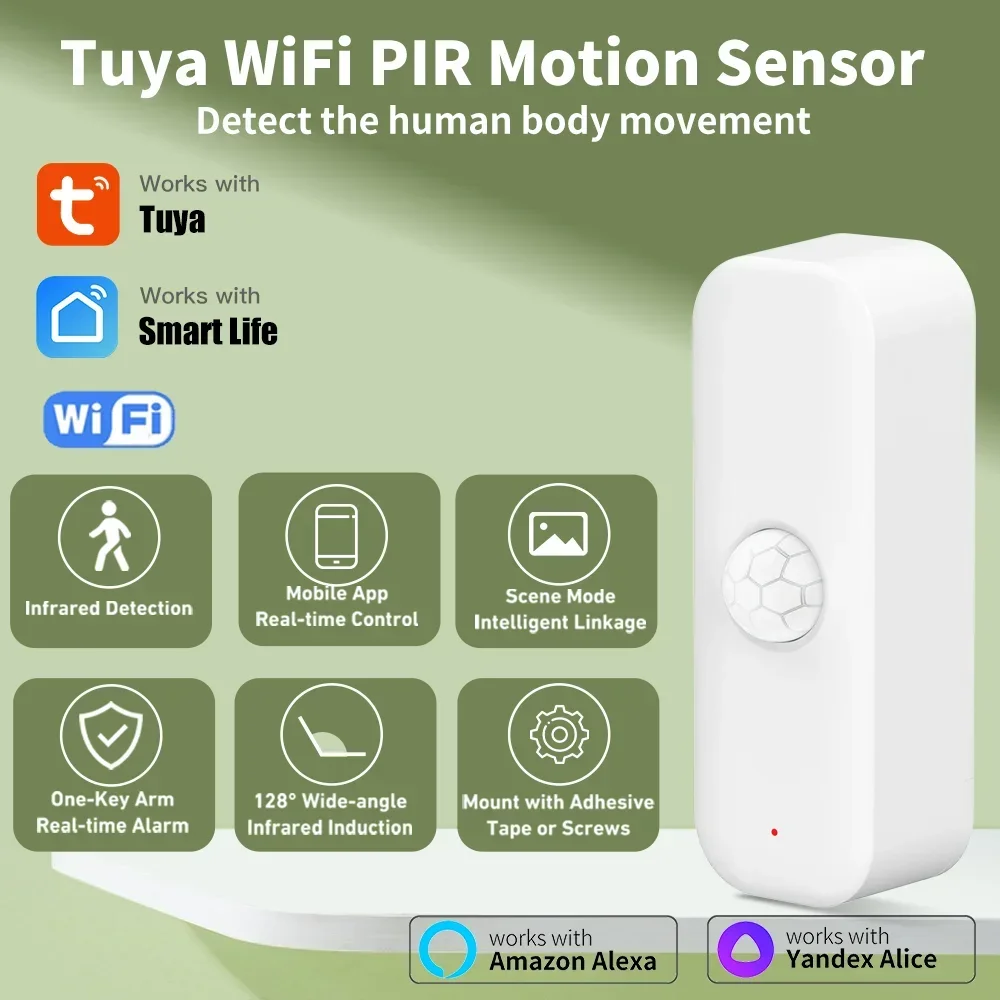 Home Assistant Tuya - Tuya WiFI Bewegingssensor PIR Smart Human