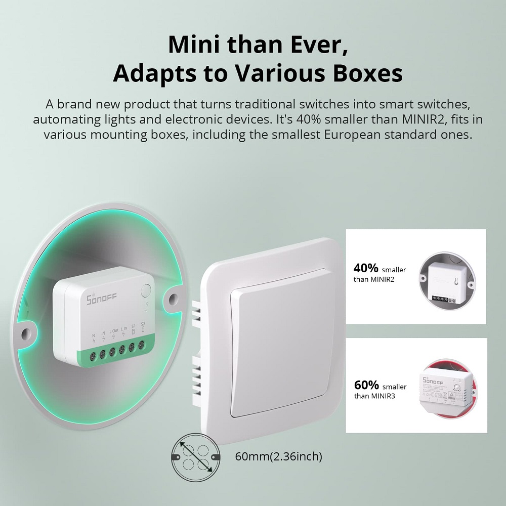 SONOFF MINIR4M Mini WiFi Matte - Sonoff recensie en prijs