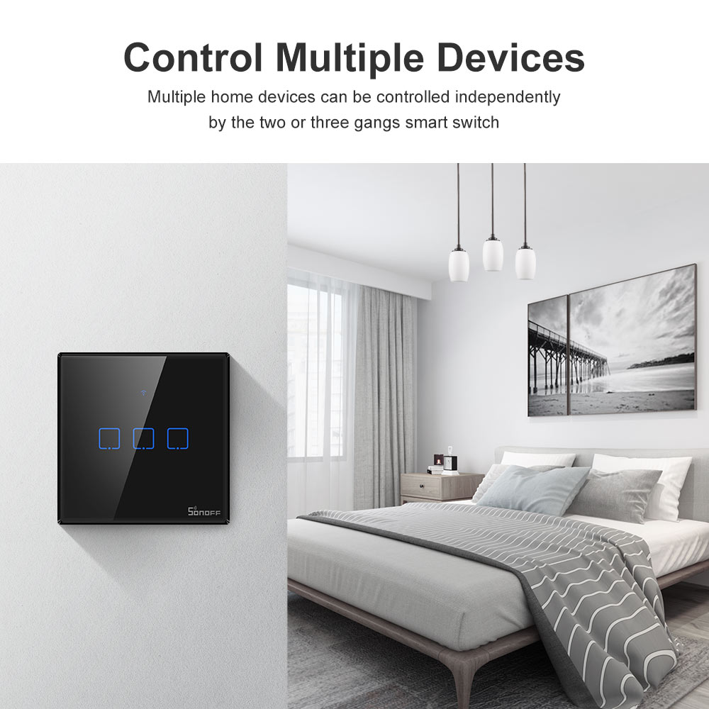 Sonoff T3EU Black Wifi Smart M - Sonoff Basic recensie en prijs