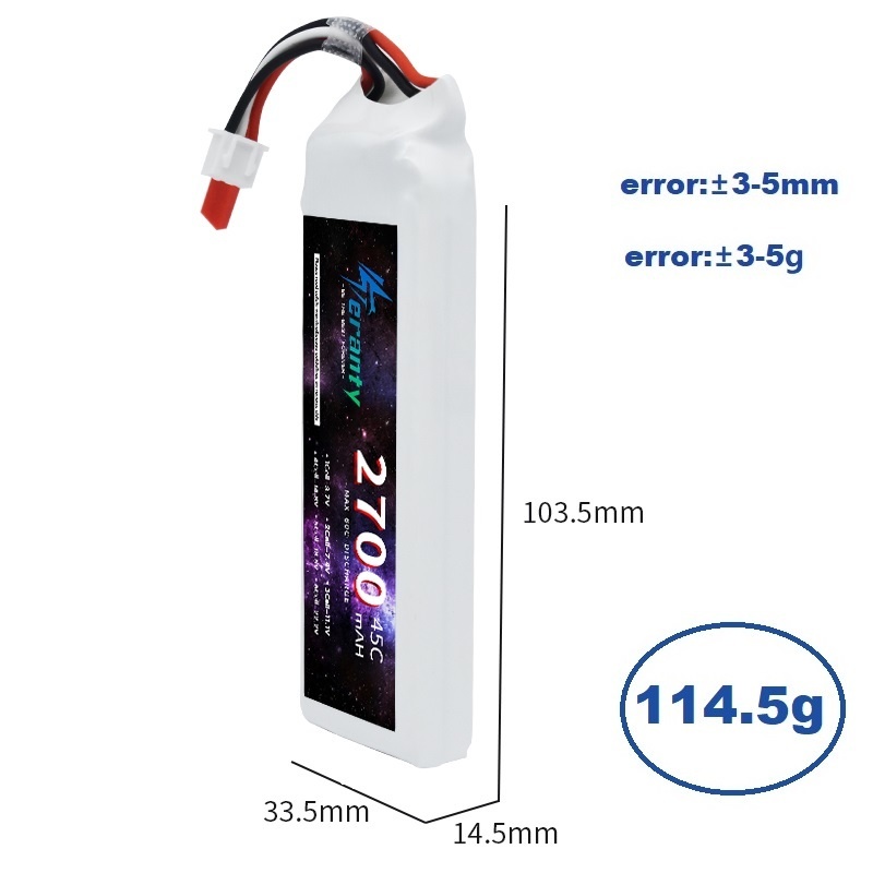 1/3 Stuks 2S 7.4V Lipo Batteri - Shelly Plug recensie en prijs