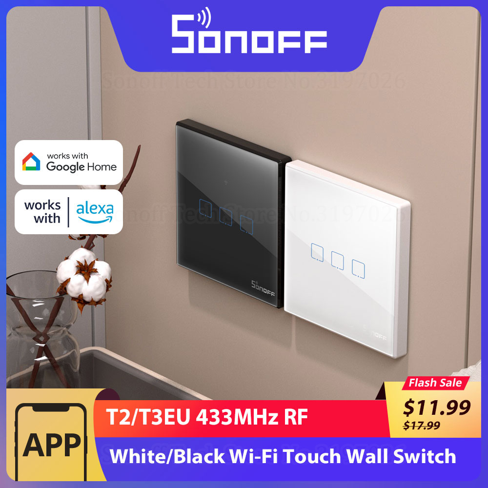 SONOFF T2/T3EU 433Mhz RF WiFi  - Sonoff Basic recensie en prijs