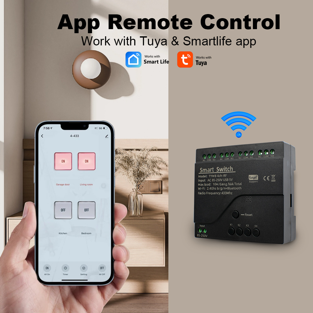 4CH Tuya Smart Wifi Schakelaar - Tuya 4 Channel recensie en prijs