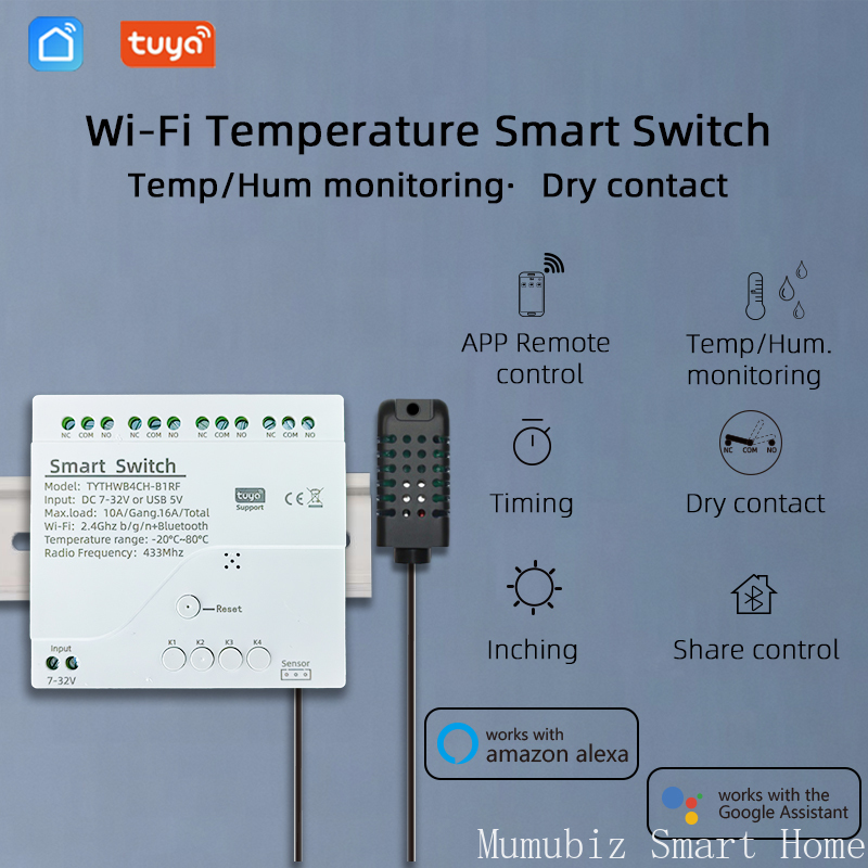 Tuya Smart 7-32V WiFi 4-kanaal - Tuya 4 Channel recensie en prijs