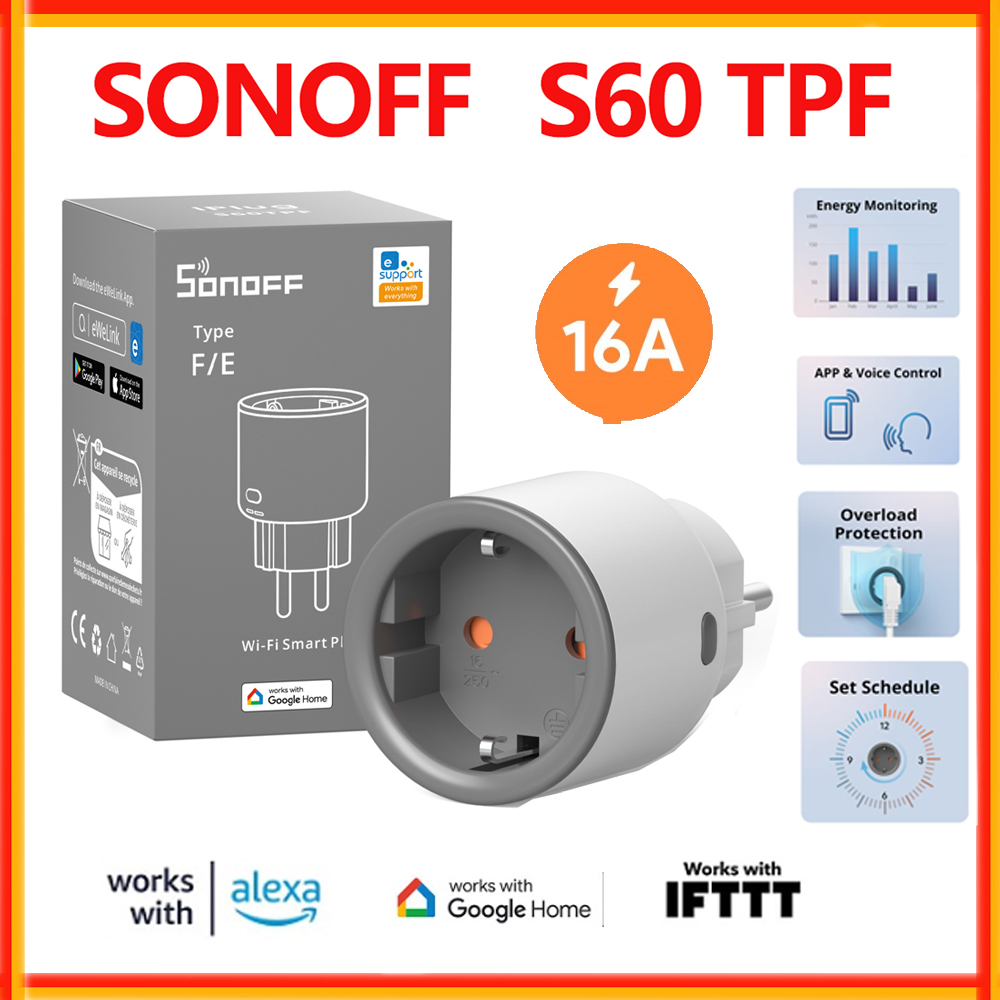 SONOFF S60 TPF EU Wifi Smart P - Sonoff Mini R4 recensie en prijs
