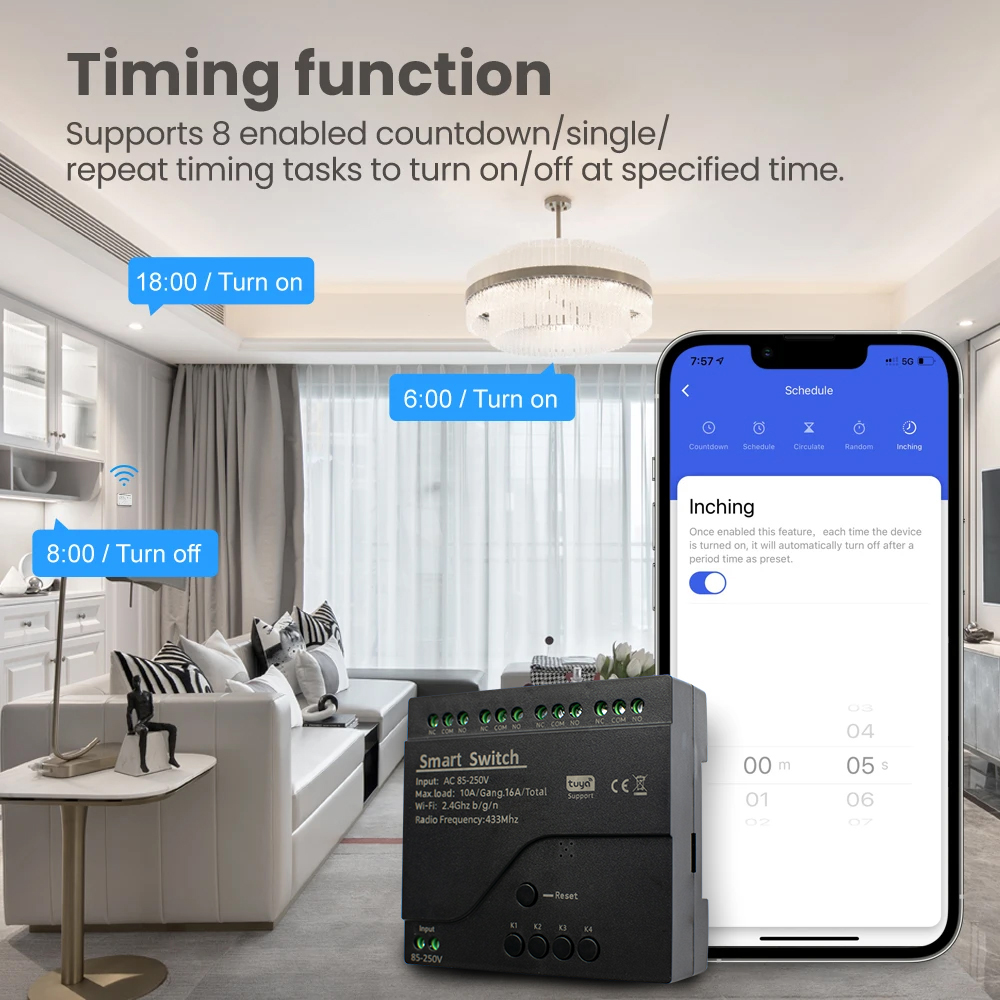 4CH Smart WiFi Relaismodule Dr - Tuya 4 Channel recensie en prijs
