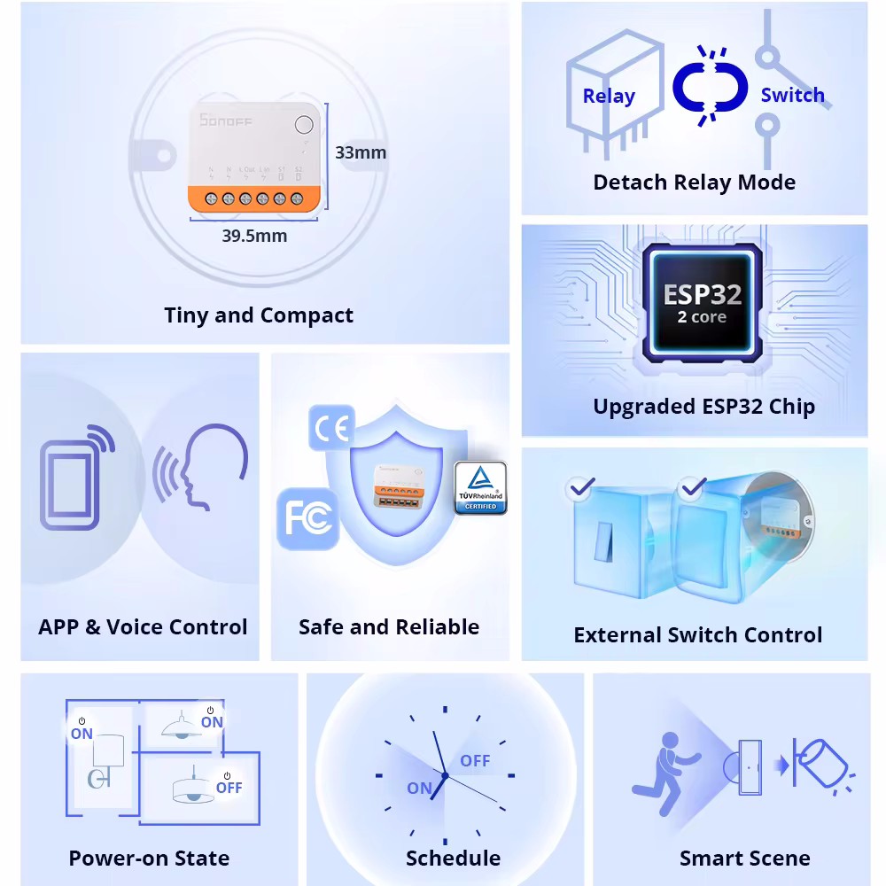 SONOFF Mini R4 Smart Wifi Scha - Sonoff Mini R4 recensie en prijs