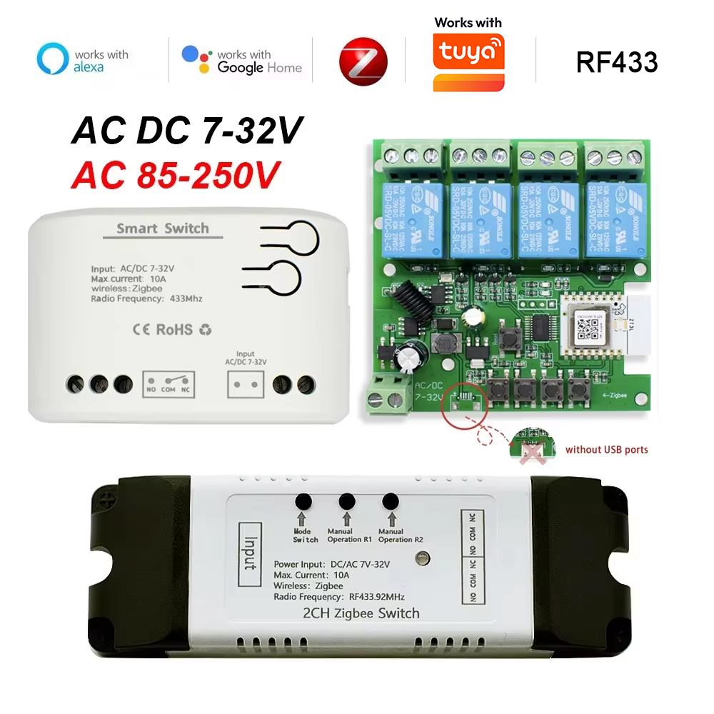 Droge Contact Smart Zigbee Sch - Tuya 4 Channel recensie en prijs