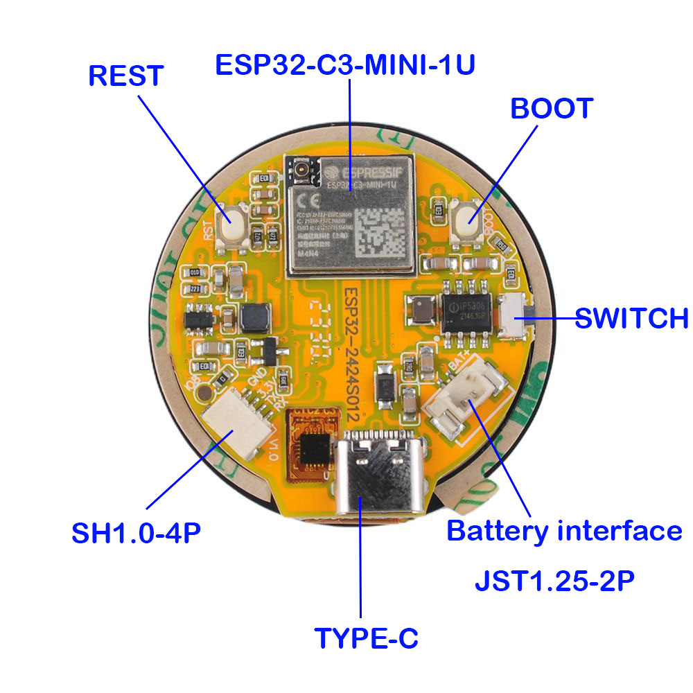 1.28 Inch ESP32 Display ESP32- - Smart Home Module Iot recensie en prijs