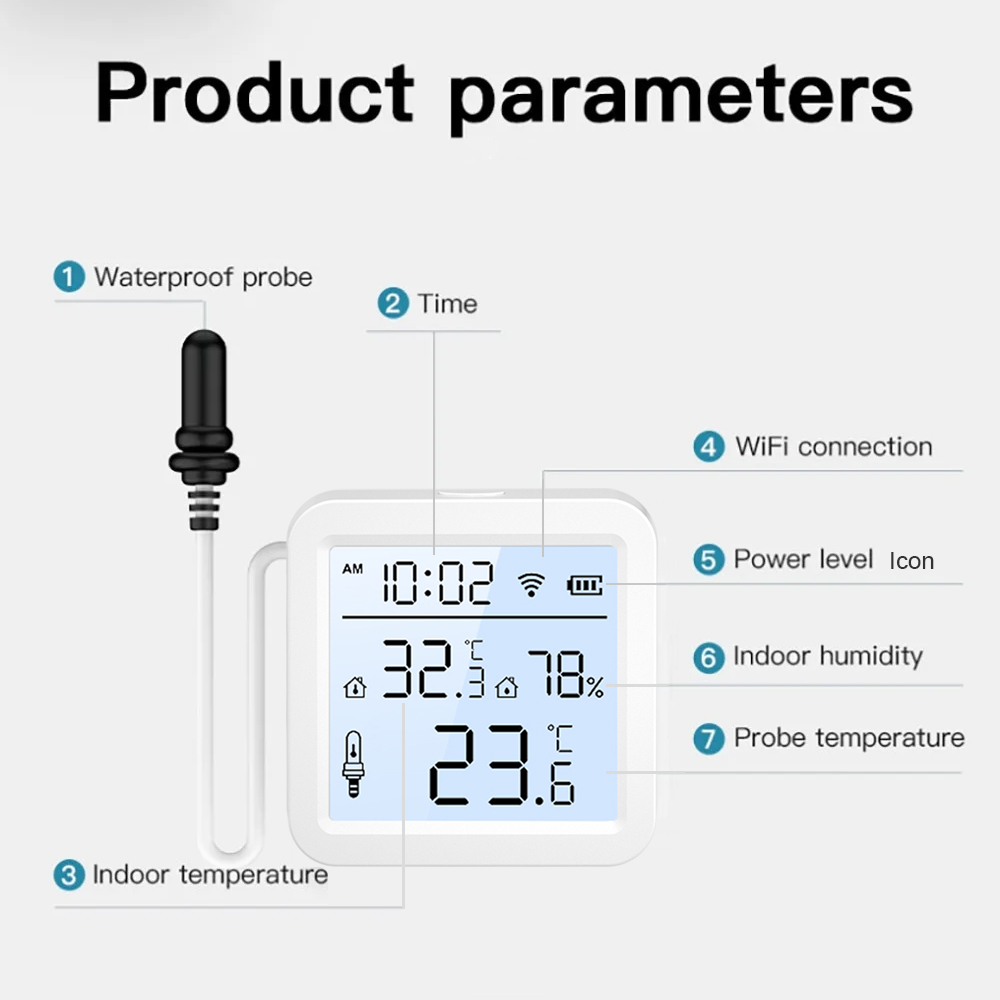 WiFi-vochtigheidstemperatuurse - Tuya Smart recensie en prijs